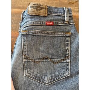 Wrangler Slim Straight Blue Jeans 32x32 Cowboy Western Denim